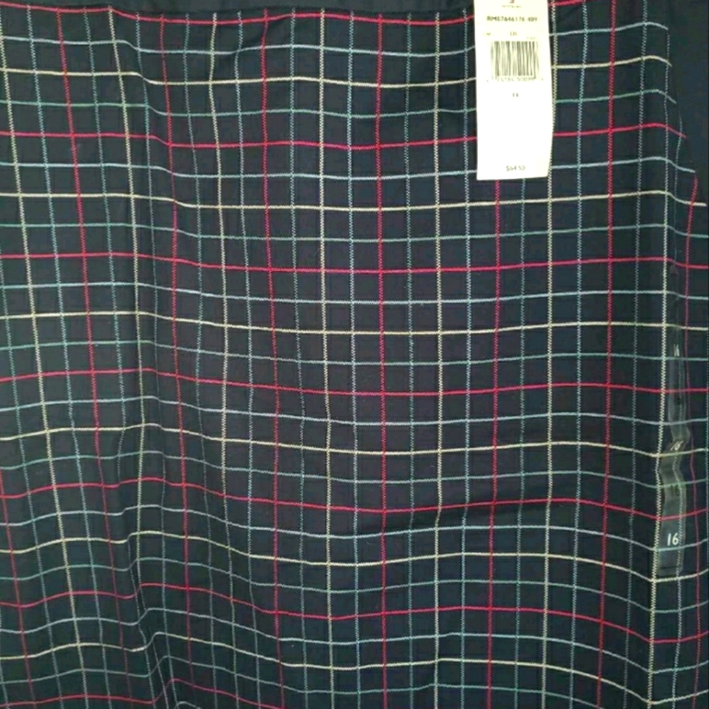 Tommy Hilfiger plaid pencil skirt sz16